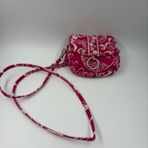 Vera Bradley Women's "Twirly Birds Pink" Pattern Little Hipster Crossbody Bag